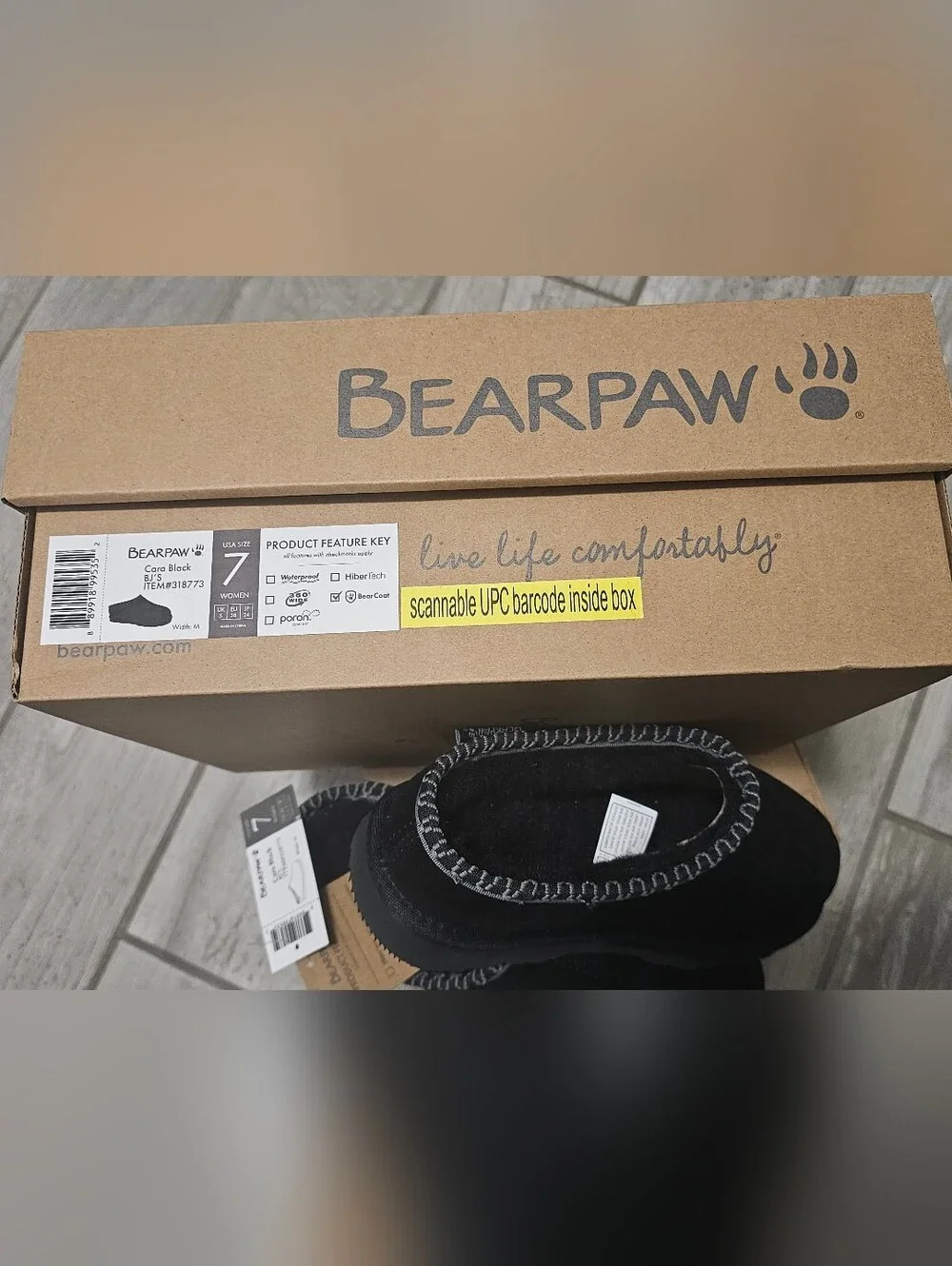 BEARPAW Tabitha Suede Clog Slipper Size 7, Brand New